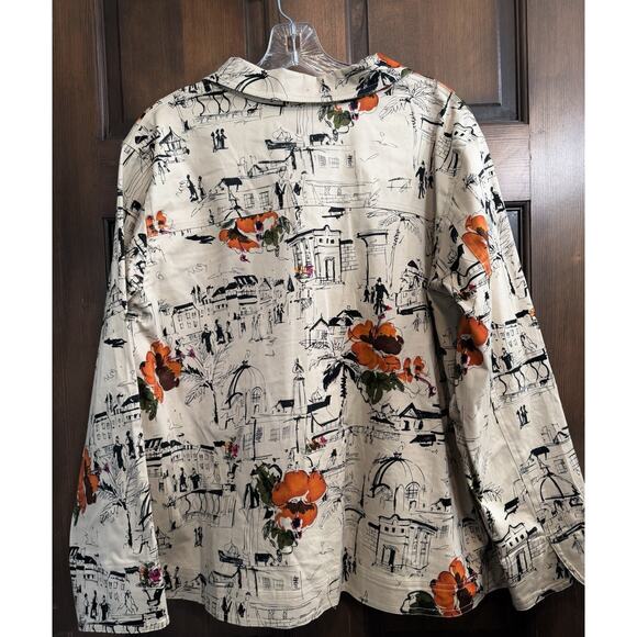 Susan Graver | Women's Travel Button Jacket Stretch Thanksgiving Fall Autumn- 1X - Picture 7 of 8